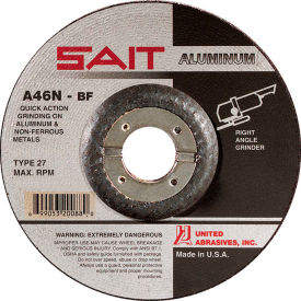 Depressed Center Wheel T27 4-1/2"x 1/4" x 7/8" 46 Grit Alum. Oxide