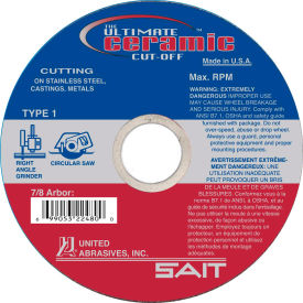 Cut Off Wheel Type 1 CERAMIC 5" x .045" x 7/8" Ceramic Aluminum