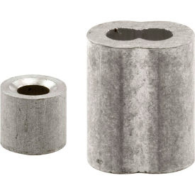Ferrules and Stops, 1/8-Inch, Aluminum, Pack of 2