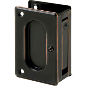 Pocket Door Passage Pull, 3-3/4-Inch, Classic Bronze