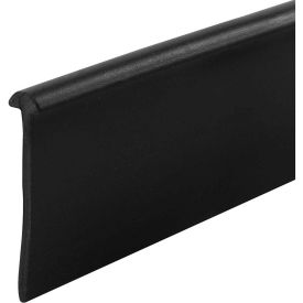 Shower Door Bottom Seal, 36-Inch, Half Round, Black