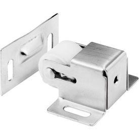 Cabinet/Closet Door Roller Catch, Satin Nickel