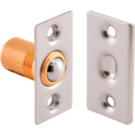 Small Ball Catch, with Strike, 1-1/2-Inch, Satin Nickel