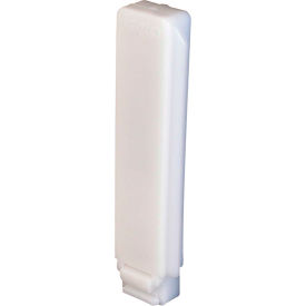Closet Door Guide, White Plastic, Pack of 2