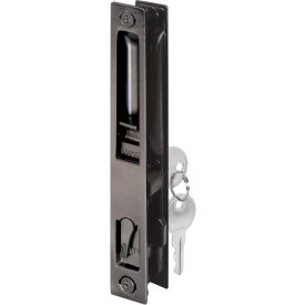 Prime-Line Sliding Glass Door Handle Set, 6-5/8", Diecast, Hook Style, Flush Mount, Keyed