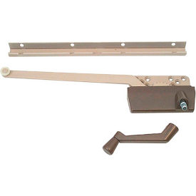 Wood Casement Operator with Track and 9-1/2-Inch Arm, Bronze