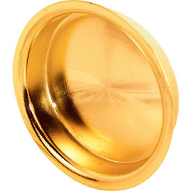 2-Inch Round Closet Door Pull with Flush, Solid Brass, Pack of 2