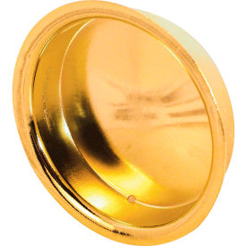 Bypass Door Pull Handle, 1-3/4-Inch, Brass Plated, Pack of 2