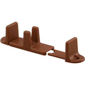 N 7384 Bypass Door Guide, 1-Inch High, Adjustable, Dark Brown, Pack of 2