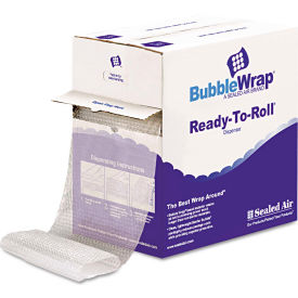 Bubble Wrap® Cushion Bubble Roll, 12"W x 65'L x 1/2" Bubble, Clear, 1 Roll