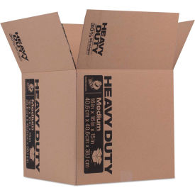 Heavy Duty Moving & Storage Boxes, 16"L x 16"W x 15"H, 200#/ECT-42, Brown