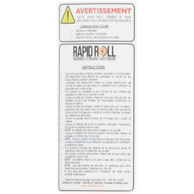 RapidRoll™ Spanish Warning Label, 70-7008