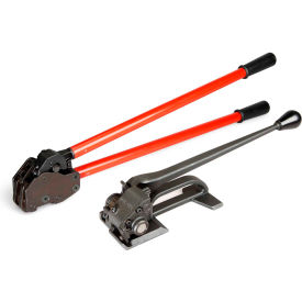 Tool Set for Steel Strapping w/ Tensioner & Sealer, 1-1/4" Strap Width