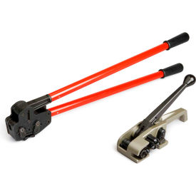 Tool Set for PET/Plastic Strapping with Tensioner and Sealer, Up to 1-1/4" Strap