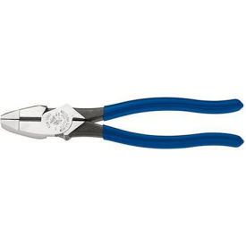 9" High Leverage New England Style Linesman Plier with Side Cutters