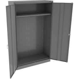 Jumbo Wardrobe Cabinet 48"W x 24"D x 78"H Medium Grey