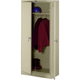 Deluxe Welded Wardrobe Cabinet 36"W x 18"D x 78"H Sand