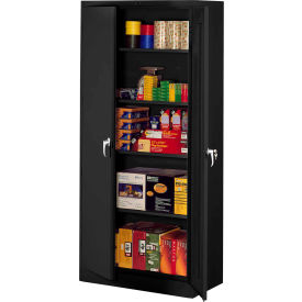 Deluxe Storage Cabinet, 36"W x 18"D x 78"H, Black, Unassembled