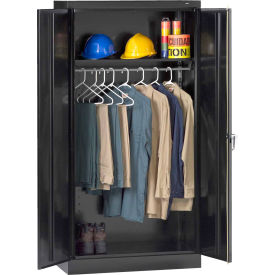 Standard Welded Wardrobe Cabinet 36"W x 24"D x 72"H Black