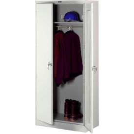 Deluxe Welded Wardrobe Cabinet 36"W x 24"D x 78"H Light Grey