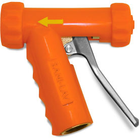 N1T Mid-Sized Brass Spray Nozzle, Safety Orange, Threaded GHT Tip