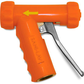 N1 Mid-Sized Brass Spray Nozzle - Safety Orange