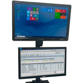Post Mount Dual Up/Down Monitor Holder For NB, PC & EC Series Workstations