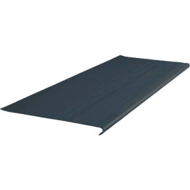 Vinyl Heavy Duty Ribbed Stair Tread Round Nose 12.5" x 72" Black