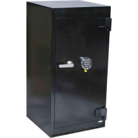 Security Safe 20-1/2"W x 20"D x 41"H Electronic & Key Lock 6.81 Cu. Ft. Black