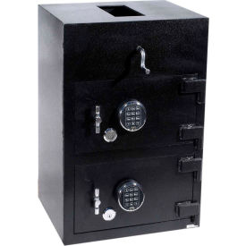 Rotary Hopper Drop Safe Electronic Lock 20"W x 16"D x 30"H 1.85 Cu. Ft. Black