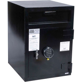 Mail Box Drop Safe 19"W x 22"D x 27"H Electronic Lock - 3.57 Cu. Ft. Black