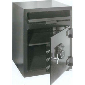 Mail Box Drop Safe 20-1/2"W x 20"D x 26-1/2"H Electronic Lock 3.01 Cu. Ft. Black