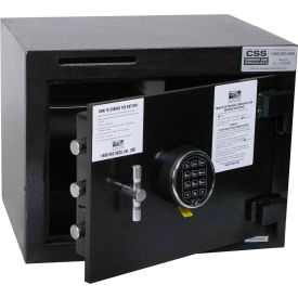 Deposit Slot Safe 19"W x 15"D x 15"H Electronic Lock - 1.95 Cu. Ft. Black