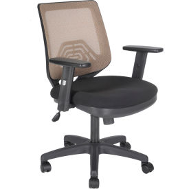 Conference Room Chair - Fabric Seat with Mesh Back - Black