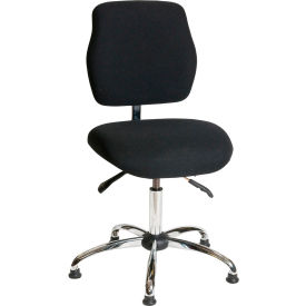 ESD Office Chair - Low Height - Economy Fabric - Black