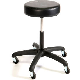 Round Vinyl Stool - Multi-Purpose - Black