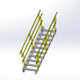 OSHA Stairway 24" Width, 4 Stairs