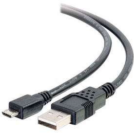 10-ft. USB 2.0 A to Micro-B Cable M/M - Black (3m)