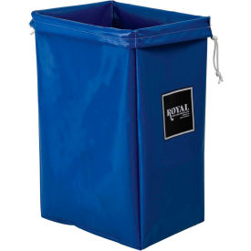 Hamper Bag, Blue Vinyl, Standard Pocket