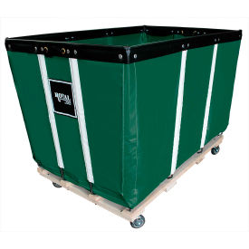 Royal Basket Trucks Heavy Duty Basket Truck, 24 Bu, Green Vinyl, Wood Base, 2 Rg/2 Sw