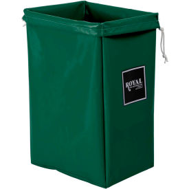 Green Vinyl Hamper Bag, Standard Pocket