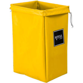 Hamper Bag, Yellow Vinyl, Standard Pocket