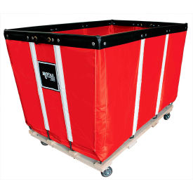 Heavy Duty Basket Truck, 20 Bu, Red Vinyl, Wood Base, 2 Rg/2 Sw