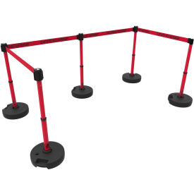 Barrier Set X5, 42" Post, 15' "Do Not Enter-ARC Flash Boundary" Belt