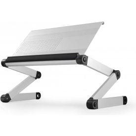 WorkEZ Executive Aluminum Laptop & Tablet Cooling Stand, Silver