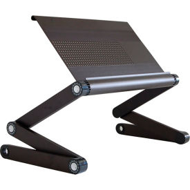 WEEb WorkEZ Executive Aluminum Laptop & Tablet Cooling Stand, Black
