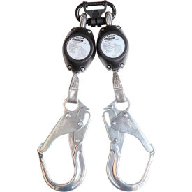 Baseline Twinleg Self-Retracting Lifeline, 7'L Web W/Aluminum Rebar