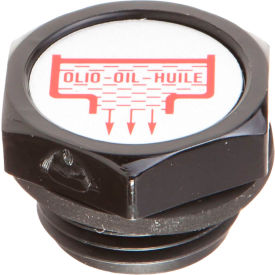 Nylon Plastic Threaded Plug with Drain Symbol - G 1/2" Pipe Thread