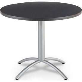 42" Round Restaurant Table, Graphite