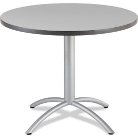 42" Round Restaurant Table, Gray